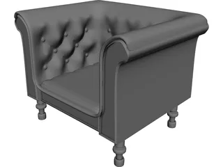 Chair China 3D Model preview