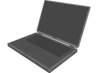 Powerbook G4 Titanium 3D Model preview