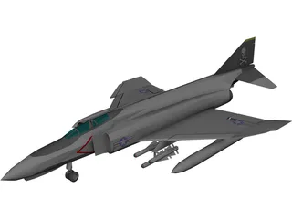 F-4 Phantom II 3D Model preview