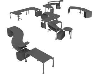 Moving Office 3D Model preview