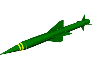 Rapier Missile 3D Model preview