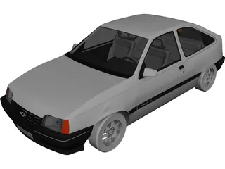 Opel Kadett 3D Model preview