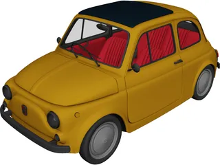 Fiat 500 3D Model preview