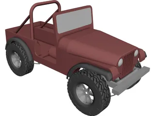 Jeep Renegade 3D Model preview