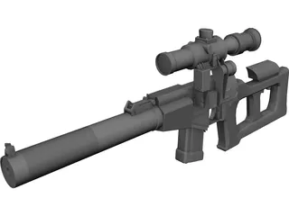 VSS Vintorez 3D Model preview