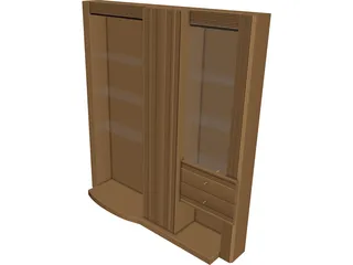 Wardrobe 3D Model preview