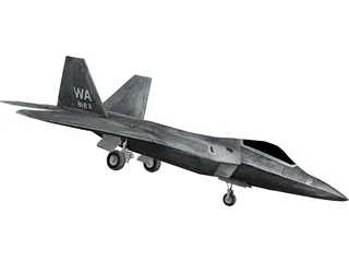F-22 Raptor 3D Model preview