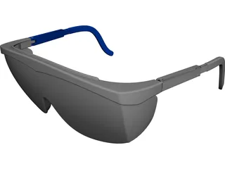 Safety Glasses 3D Model preview