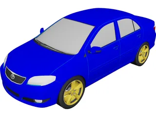 Toyota Vios 3D Model preview