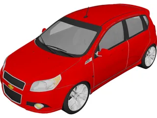 Chevrolet Aveo LT (2011) 3D Model preview