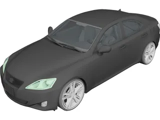 Lexus IS350 3D Model preview