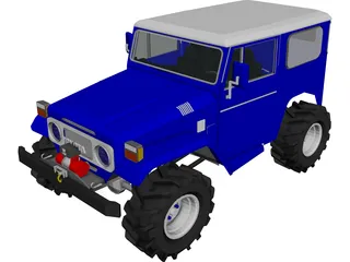 Toyota FJ40 Offroader (1980) 3D Model preview