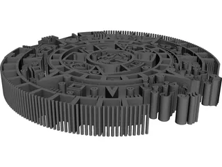 Mayan Calendar 3D Model preview