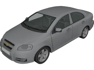 Chevrolet Aveo LT (2012) 3D Model preview