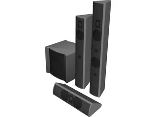 Speakers 3D Model preview