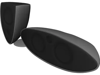Speakers 3D Model preview