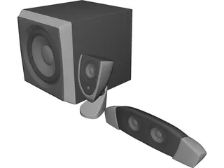 Speakers 3D Model preview