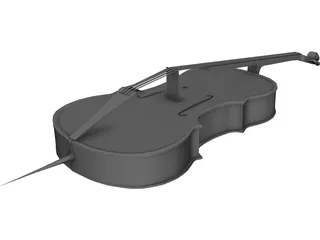 Violin 3D Model preview