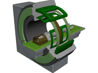 Magnetic Resonance Tomograph 3D Model preview