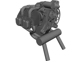 UL260i Engine 3D Model preview