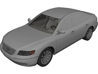 Hyundai Azera (2009) 3D Model preview