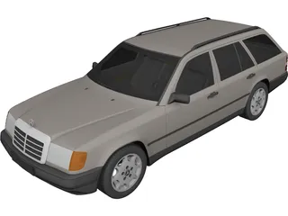 Mercedes-Benz E-Class Kombi 3D Model preview