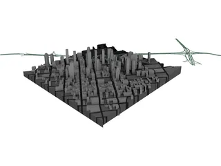 LA Downtown 3D Model preview