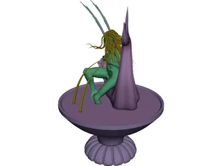 Medusa Fountain 3D Model preview