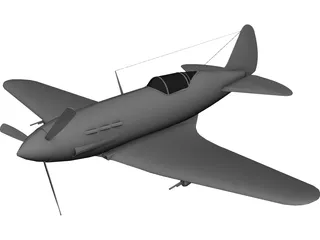 MiG-3 3D Model preview