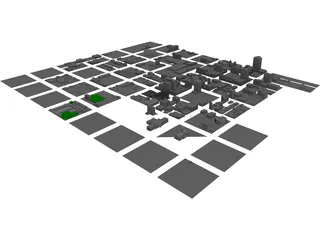 Salt Lake City Downtown 3D Model preview