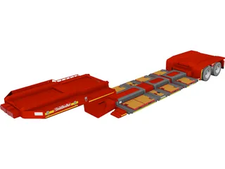Goldhofer Trailer 3D Model preview