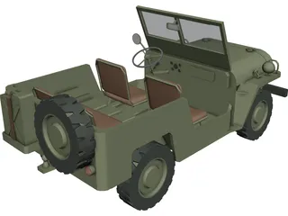 Jeep Willys 3D Model preview