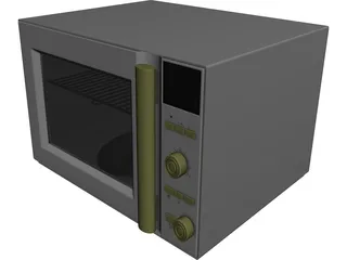 Microwave Oven 3D Model preview