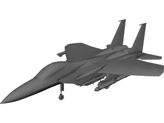 McDonnell Douglas F-15A 3D Model preview