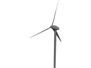 Wind Turbine 3D Model preview