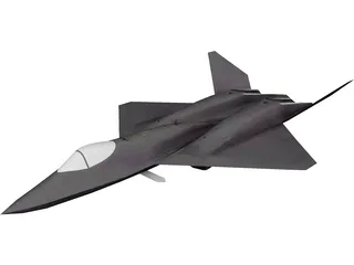 Northmann YF-23 Black Widow II 3D Model preview
