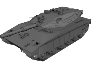 Merkava Tank 3D Model preview