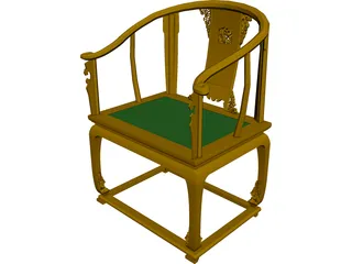 Chinese Chair 3D Model preview