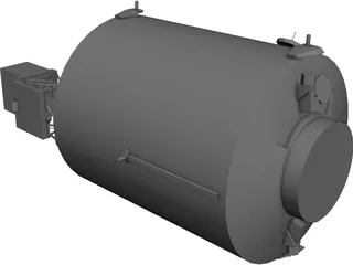 ISS Columbus module 3D Model preview