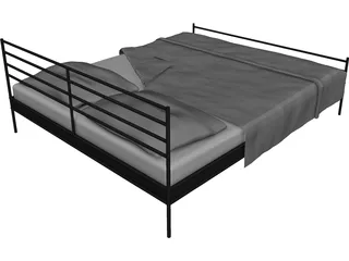 Bed Double 3D Model preview