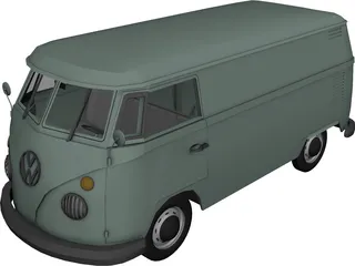 Volkswagen Kombi Type 2 3D Model preview
