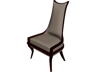 Wooden Chair 3D Model preview