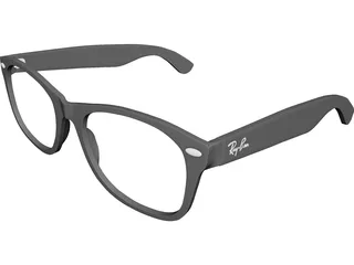 Rayban Glasses 3D Model preview