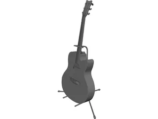 Guitar Yamaha 340 3D Model preview