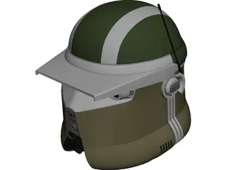 Star Wars AT-TE Gunner Helmet 3D Model preview