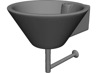 Toilet Fitting 3D Model preview