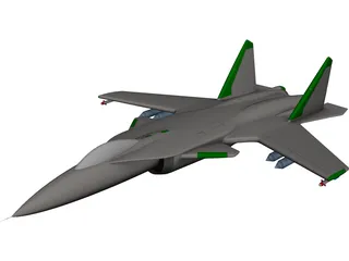 Sukhoi S-37 Berkut Jet 3D Model preview