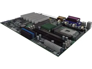 Motherboard 3D Model preview