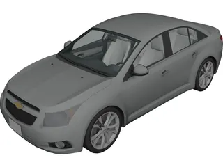 Chevrolet Cruze 3D Model preview