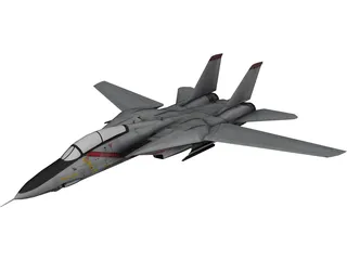 F-14A Tomcat 3D Model preview